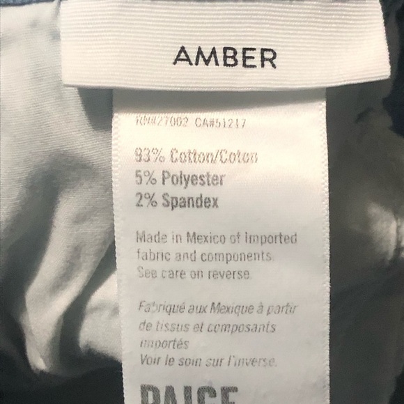 Paige Amber Jeans Women's 28 Straight Leg in Camille Wash Frayed Hem Denim - Picture 3 of 7